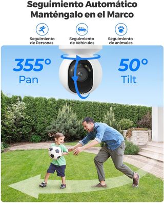 Cámara de vigilancia exterior Reolink 4K PTZ PoE