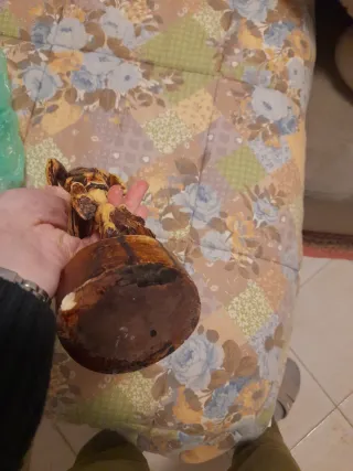 Statua in legno corridore