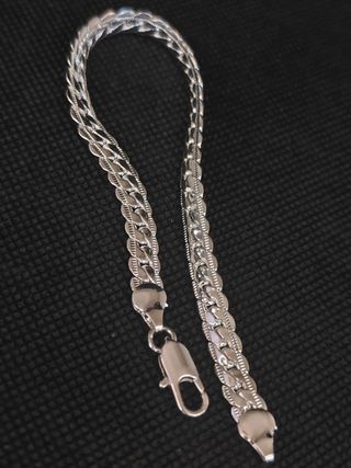 Pulsera plata 925 tipo trenzada. 051-05-00511