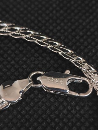 Pulsera plata 925 tipo trenzada. 051-05-00511