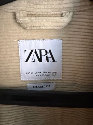 Chaqueta de pana Zara hombre talla M