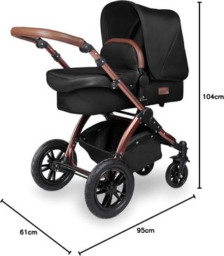 Cochecito Ickle Buba Bronce y Negro