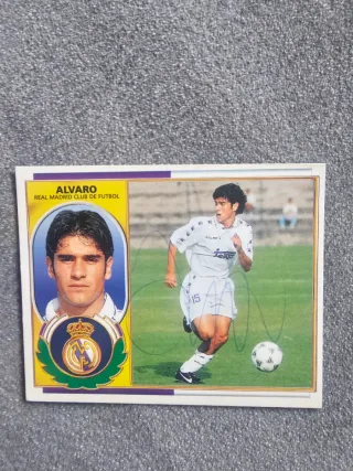 Cromo antiguo Álvaro Real Madrid