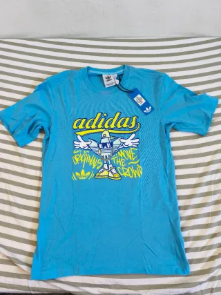 Camiseta Adidas Azul Talla XS