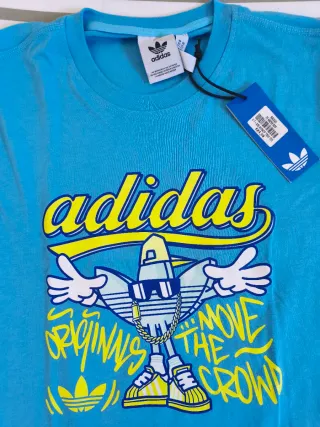 Camiseta Adidas Azul Talla XS