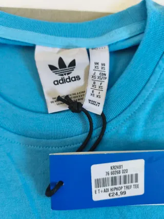 Camiseta Adidas Azul Talla XS