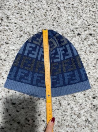 Cappello Fendi FF Blu Grigio