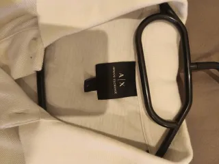 Polo Armani Exchange Blanco Talla L