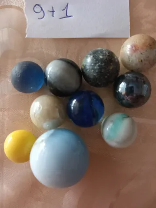 Biglie in vetro particolari