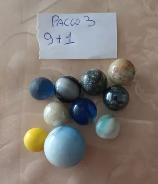 Biglie in vetro particolari
