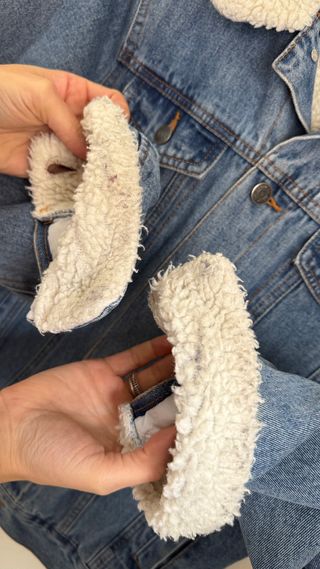 Cazadora vaquera Primark con borrego Talla XS