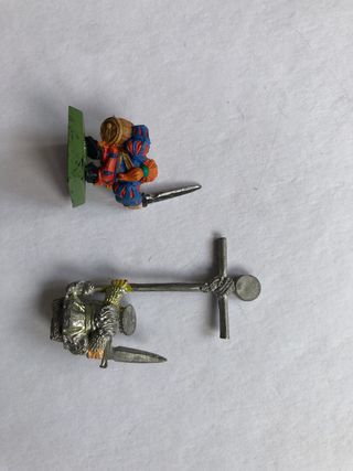 4 Miniaturas Plomo Enanos Warhammer Descatalogadas
