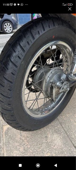 Rueda trasera completa Yamaha SR250