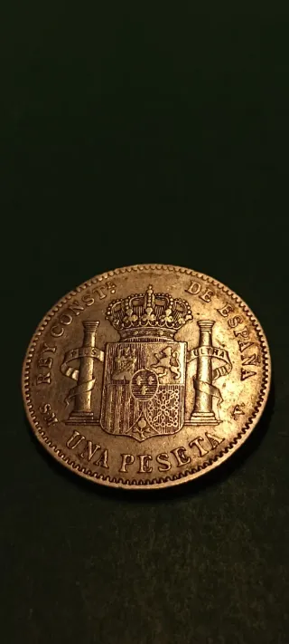 Peseta 1900. Plata
