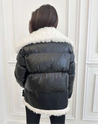 Chaqueta Moncler Negra y Blanca