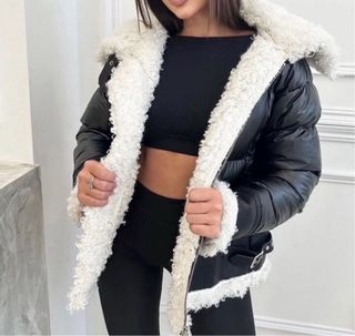 Chaqueta Moncler Negra y Blanca