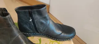 Botines de piel negros Talla 38