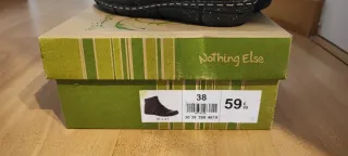 Botines de piel negros Talla 38