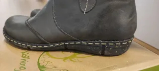 Botines de piel negros Talla 38