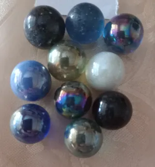 Biglie in vetro particolari