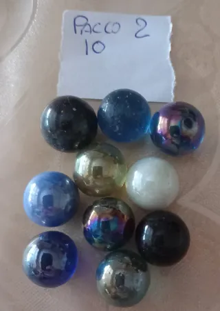 Biglie in vetro particolari