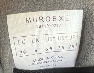 Zapatos Muroexe Negros y Grises de mujer