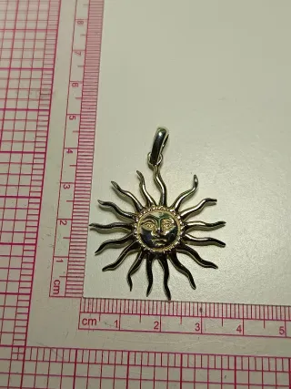 Colgante Plata Ley Sol