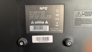 Smart TV NPG Negra de 22 pulgadas