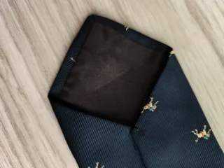 Corbata Kristal azul con caballos