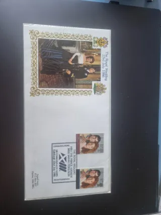 Sellos Boda Real 1986 PRÍNCIPE ANDRÉS