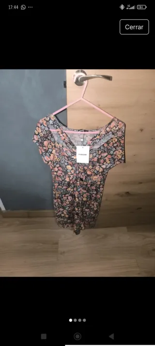 Vestido corto estampado floral