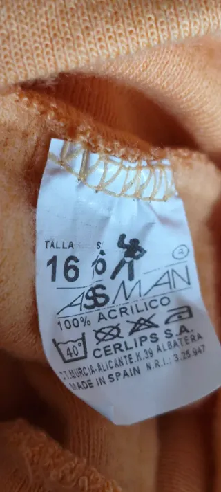 Camiseta cuello vuelto naranja