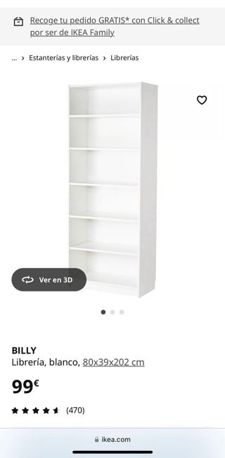 Librería BILLY IKEA, nuevo, en caja