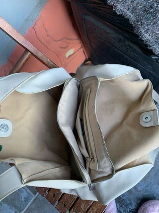 Bolso tote beige