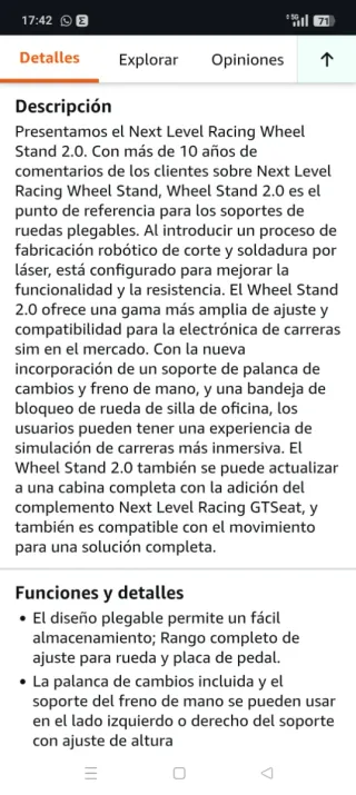 Soporte Volante Next Level Racing