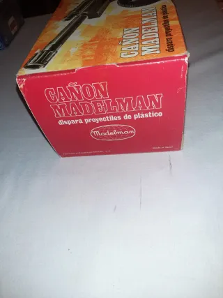 Cañón Madelman en caja.