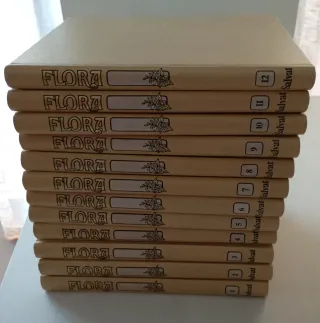 Colección de 12 libros Flora años 1970