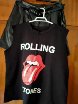 Conjunto Rolling Stones Negro Sin Estrenar