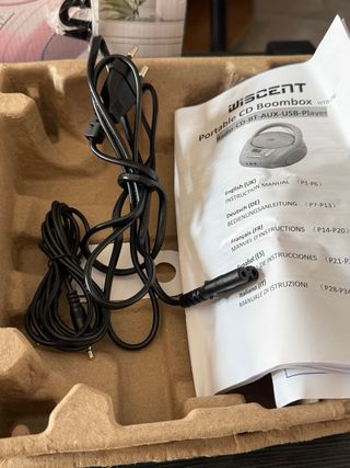 Reproductor CD WISCENT Portátil Rosa Bluetooth