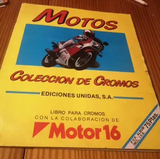 Album Cromos Motos Motor 16