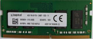 Módulo RAM Kingston 4GB DDR4 Portátil