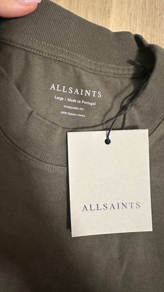 T-shirt All Saints verde oliva