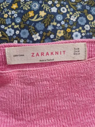 Jersey Zara punto fucsia.