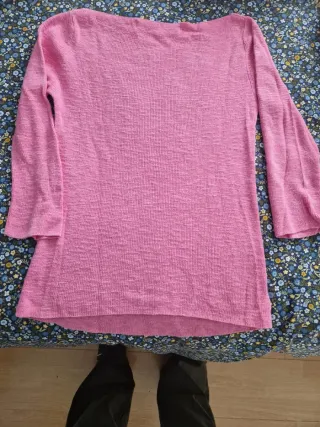 Jersey Zara punto fucsia.