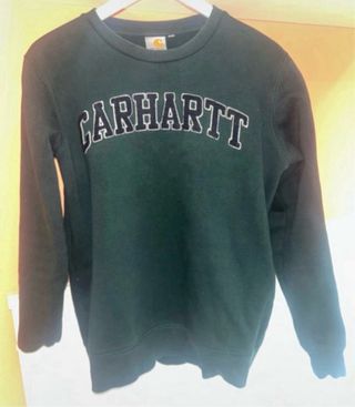 Sudadera Carhartt letras relieve bordadas