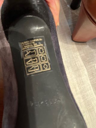 Zapatos de piel mujer talla 36 negro y gris