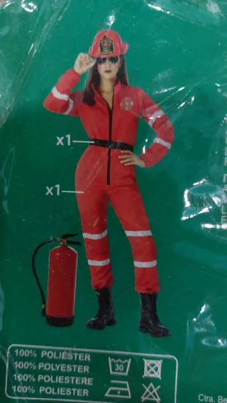 Costume da pompiere Atosa Donna Tg. XL