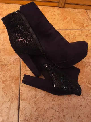 Botines negros mujer talla 38