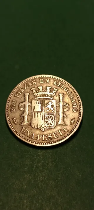 Peseta 1870 Plata