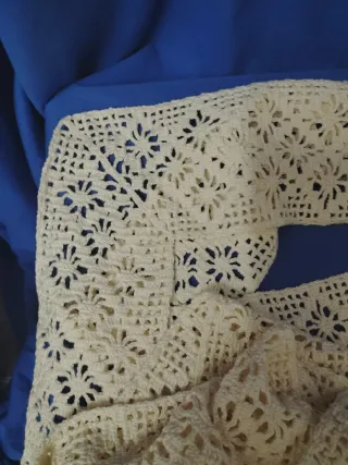 Banda crochet para colcha y cojines hecha a mano